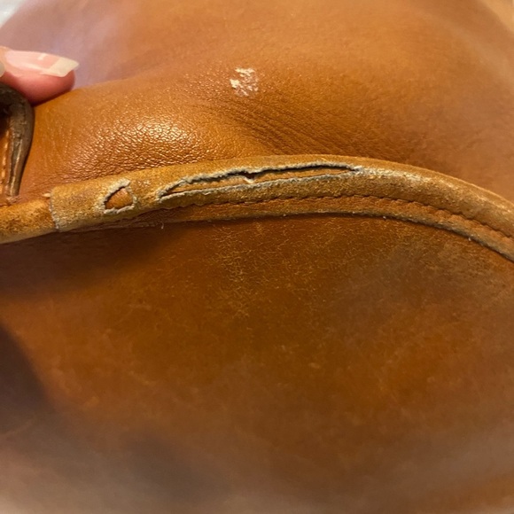 Vintage Coach Bucket Purse Brown Leather 80’s - Picture 8 of 14